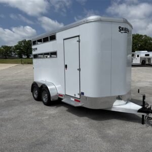 2026 Shadow 2 Horse StableLite Slant Load Bumper Pull – White