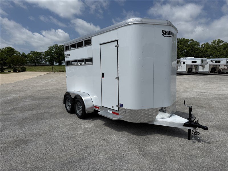 2026 Shadow 2 Horse StableLite Slant Load Bumper Pull – White - Image 2