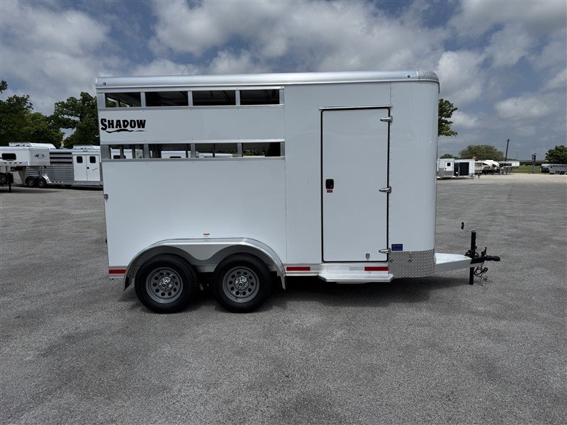 2026 Shadow 2 Horse StableLite Slant Load Bumper Pull – White - Image 3