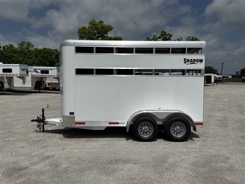 2026 Shadow 2 Horse StableLite Slant Load Bumper Pull – White
